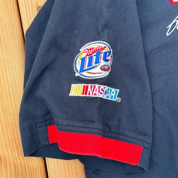 Vintage NASCAR Rusty Wallace #2 Short Sleeve Shirt Embroidered CHASE Blue Large - Picture 6 of 8